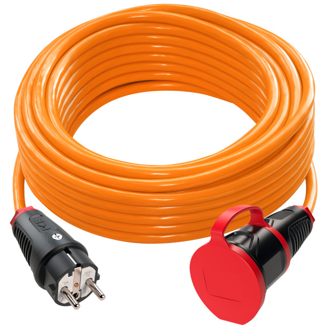 Rallonge électrique 25m H07BQ-F 3G2,5 orange